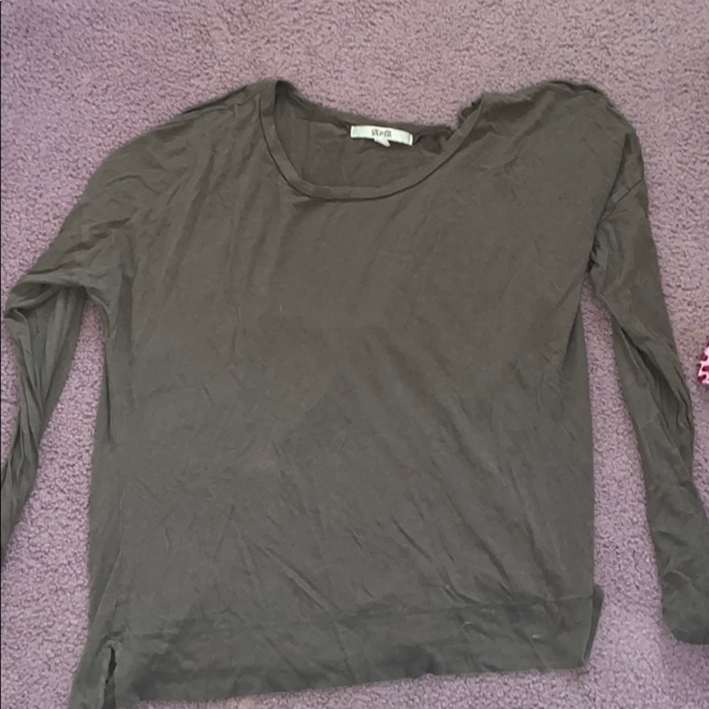 Open back grey comfy top